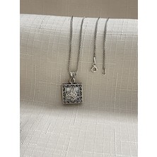 Osmanlı Tuğrası Cevşen 925 Ayar Gümüş Kolye