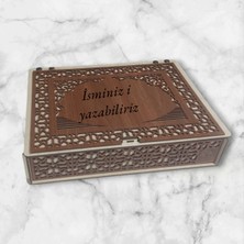 Kahverengi Makyaj ve Takı Organize Kutusu, Şık ve Kullanışlı Depolama Çözümü