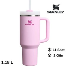 Pembe 1.18L Çiftli Termos Pipetli Şişe Sağlıklı ve Şık Tasarım