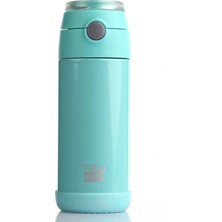 Mavi Çelik Termoslu Matara 350 Ml, Çocuklar Için Okul ve Günlük Kullanım