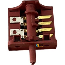 Fırın Anahtarı Çevirmeli 4+4 Komütatör 2 Kontak