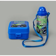 Erkek Çocuk Okul Seti, Mavi Su Matarası ve Beslenme Kutusu, Renkli ve Kullanışlı