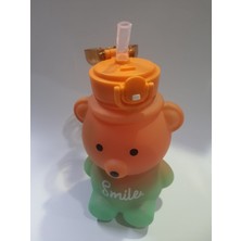 Sevimli Ayıcık Tasarımlı 800ML Çocuk Su Şişesi Bpa Içermez