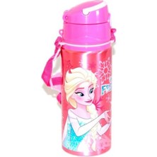 Turuncu Pipetli Çelik Matara, Sağlam ve Şık Okul Suyu Şişesi