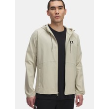 Under Armour 6003001-289-UA Vibe Woven Jacket Vizon Normal Düz Erkek Rüzgarlık
