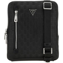 Guess Siyah Postacı Çantası HMTODEP5220 Şık Görünüm ve Trend Tasarım ile Modern Erkekler İçin