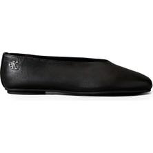 Calvin Klein Deri Siyah Kadın Babet HW0HW02810BEH