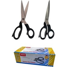 Güzelyüz Avm 12 Parça Taksun GL120 Terzi Kumaş Makası 23 cm 9 inç Kesim İçin Kaliteli Siyah Renk