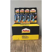 Pattex 8'li Paket Ultra Gel Süper Japon Yapıştırıcı 3 g Yarım Koli Renkli ve Pratik Kullanım