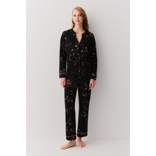 Suwen Alina Gömlek Yaka Pijama Takımı