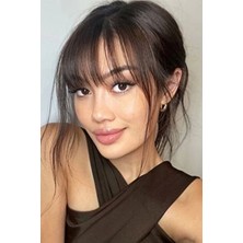 Takma Kahkül - Koyu Kahve - - Uzun Kenarlı