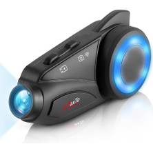 Powermaster Maxto M3 1080P Kameralı Motosiklet Bluetooth Intercom Kulaklık (6 Kişi Destekli)