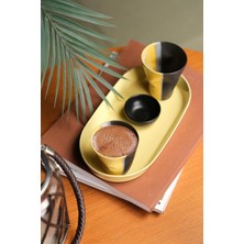 Kütahya Porselen Crash 2 Kişilik 4 Parça Kahve Seti