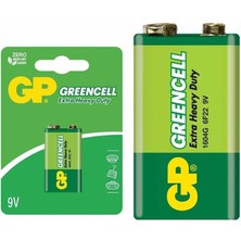 Gp 1604GLF Greencell 9 Volt Pil (Tekli)