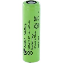 Gp 1800MA Düz Kafa Aa Kalem Pil 180AAH
