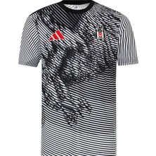 Krtlyvs Adıdas Beşiktaş Maç Önü Forma 25-26 JL7938 Erkek XS Beden Çizgili Desen ile Şık Tasarım