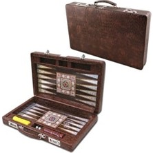 Star Elit Tavla 1140024 Klasik Tema Ahşap Oyun Takımı 2 Parça ile Eğlenceli Oyun Deneyimi