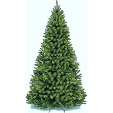 Solution Yılbaşı Çam Ağacı 250 cm Yeşil 1600 Dallı Premium Kalite Hediye Süs ve Işık ile