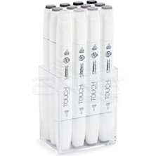 Touch Twin Marker Kalem 12LI Set Sıcak Griler