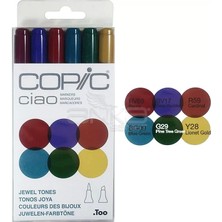 Copic Ciao Marker 6lı Set Jewel Tones