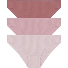 Kadın 3'lü Ajur  Slip