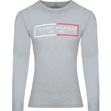 Tommy Hilfiger 09T4241-004 Erkek Sweatshirt Gri