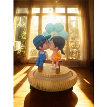 Taşlı Hayat Ağacı & Romantik Figürlü LED Masa Lambası