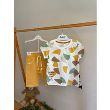 Erkek Çocuk Puantiye Baskı Detaylı Alt Üst Takım