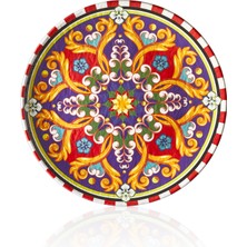 Külsan 11940.CW.COR- Tilda Cordoba Yuvarlak Tabak 40 Cm, Thermoset Melamin