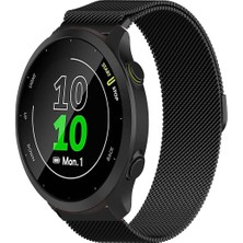 Garmin Forerunner 158 ile Uyumlu Kordon Hasır Metal Örgü Mıknatıslı Milano Kayış