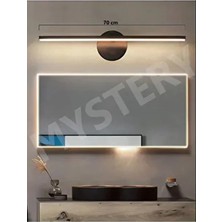 Siyah Banyo Duvar Ayna Tablo Koridor Cafe Hotel Aydınlatması LED Flüt Aplik Günışığı