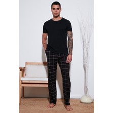 Buratti Pamuklu Regular Fit Normal Bel Düz Paça Cepli Pijama Altı Erkek Pijama Altı 6574003