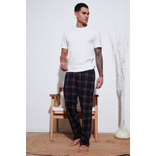 Buratti Pamuklu Regular Fit Normal Bel Düz Paça Cepli Pijama Altı Erkek Pijama Altı 6574003