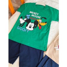 Erkek Çocuk Karakterli Penye Kumaşlı Alt Üst Takım