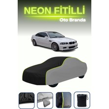Cemku Gri-Siyah-Gri [bmw M3 Coupe (E46) 2000 - 2006] Uyumlu Neon Fitilli Araba Brandası