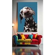 Özkacar Group Şirin Köpek V12 Ev Duvar Salon Güzellik Salonu Ofis Dükkan Dekarasyon Kanvas Tablo