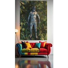 Özkacar Group Yorgun Astronot V1 Ev Duvar Salon Güzellik Salonu Ofis Dükkan Dekarasyon Kanvas Tablo