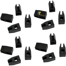 Universal Set Üstü Ocak Ankastre Izgara Silikon Tampon Lastiği 16 Adet Kare Küçük