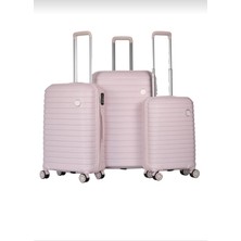 10663 Ultra Hafif Polipropilen Kırılmaz 3 'lü Set Valiz