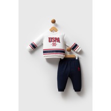 USB2569 - Beyaz - U.s. Polo Assn Bebek Erkek Bebek 2li Takım