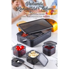 7 Parça Vakum Kapaklı Sızdırmaz Hava Almaz Kahvaltıık Seti - Kahvaltılık