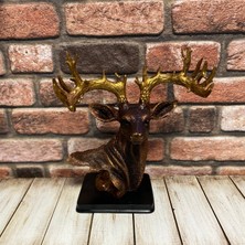 Kaide Üzerinde Geyik Kafası Büst