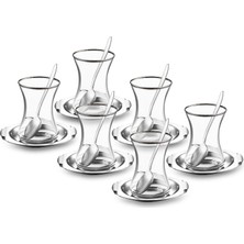 Mars 18 Parça Çelik Çay Seti