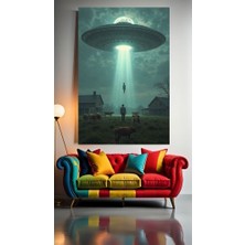 Özkacar Group Uzaylıların Savaşı Ev Duvar Salon Güzellik Salonu Ofis Dükkan Dekarasyon Kanvas Tablo