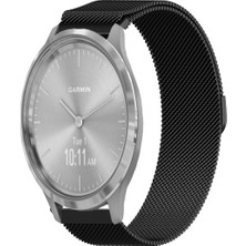 Garmin Vivomove 3 ile Uyumlu Kordon Hasır Metal Örgü Mıknatıslı Milano Kayış