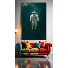 Özkacar Group Süzülen Astronot V11 Ev Duvar Salon Güzellik Salonu Ofis Dükkan Dekarasyon Kanvas Tablo
