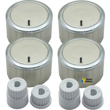 Arçelik Uyumlu Düğme 4 Lü Takımı Ankastre Set Üstü Ocak Düğmesi