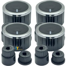 Kumtel Uyumlu Düğme 4 Lü Takımı Ankastre Set Üstü Ocak Düğmesi