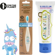 Jack N’jill Doğal Sertifikalı Bebek/çocuk Diş Seti (Unicorn Diş Fırçası + Sakız Aromalı Diş Macunu 50G)