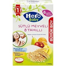 Sütlü 8 Tahıllı Meyveli Ek Besin 400 gr Kavanoz Maması